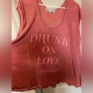 Wildfox Drunk on Love Flowy Top
